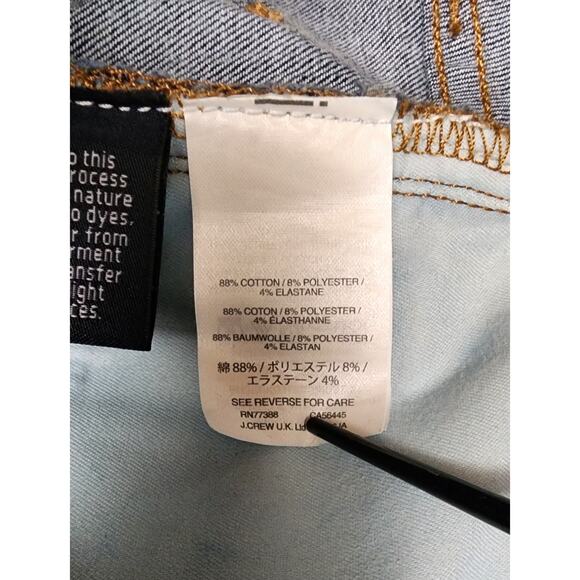 J.Crew High Rise Toothpick Skinny Blue Jeans Size 28 - Picture 6 of 6